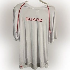 NWT TYR Men’s Rash Guard Lifeguard Guard Rash Guard Swim Shirt Size L